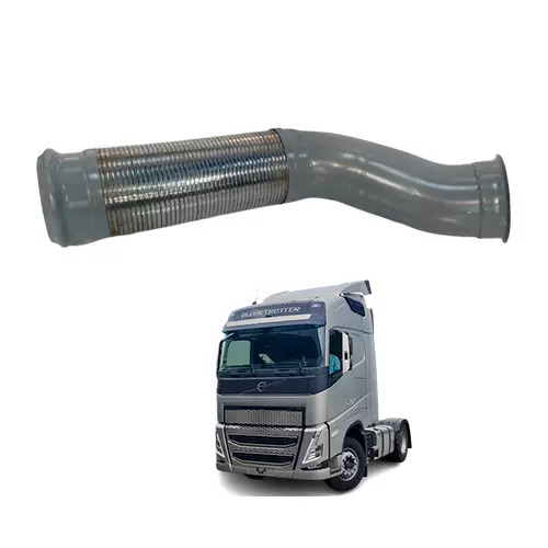 TUBO ESCAPE MOTOR 5 " VOLVO FH FM FH4 FM4 FMX TODOS MOTOR EURO 5 - COM SANFONA (