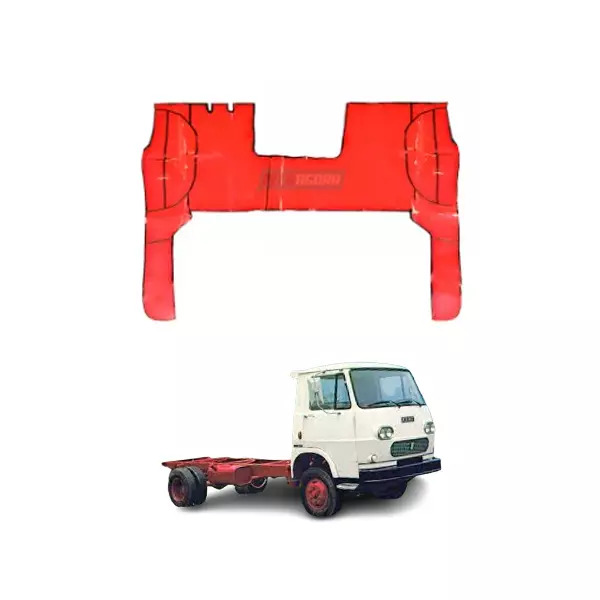 TAPETE VINIL VERMELHO CAMINHAO FIAT 70 (PUES503V)