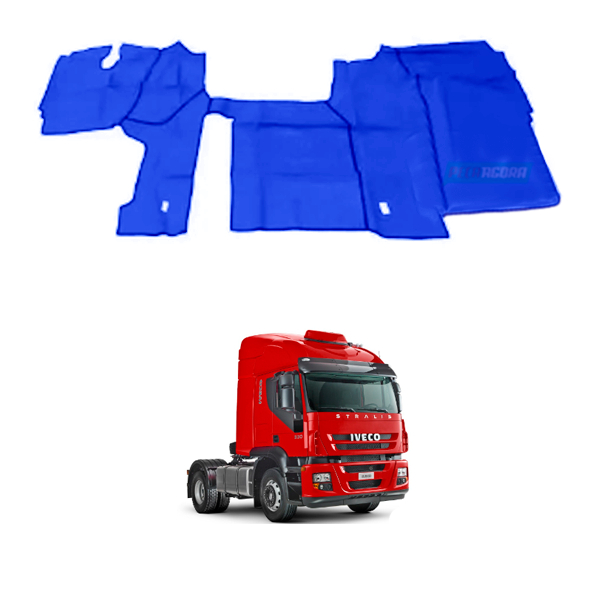 TAPETE VINIL AZUL COM CAPO SEM CORTE PARA GELADEIRA PARA CAMINHAO FIAT IVECO STR