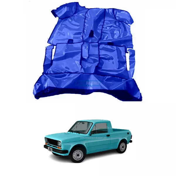 TAPETE VINIL AZUL ATE DEBAIXO DO PAINEL FIAT PICK UP 147 (PUES507A)