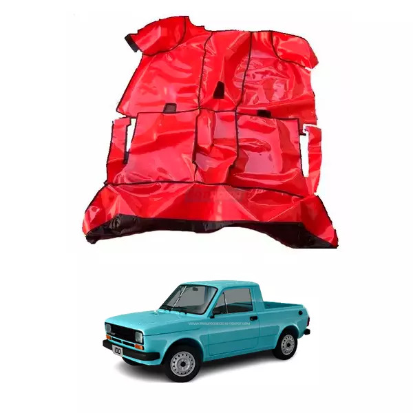 TAPETE VINIL VERMELHO ATE DEBAIXO DO PAINEL FIAT PICK UP 147 (PUES507V)