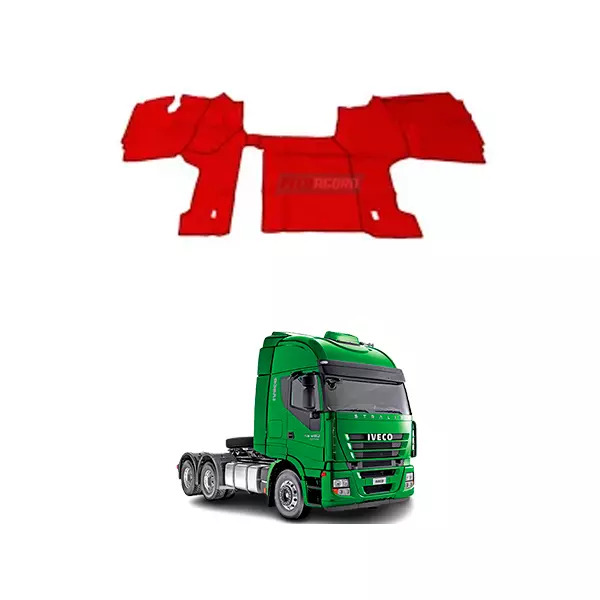 TAPETE VINIL VERMELHO COM CAPO COM CORTE PARA GELADEIRA AUTOMATICO PARA CAMINHAO