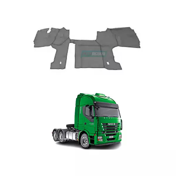 TAPETE VINIL CINZA COM CAPO COM CORTE PARA GELADEIRA AUTOMATICO PARA CAMINHAO FI