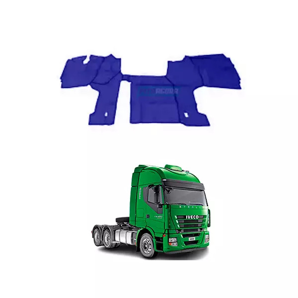 TAPETE VINIL AZUL COM CAPO COM CORTE PARA GELADEIRA AUTOMATICO PARA CAMINHAO FIA