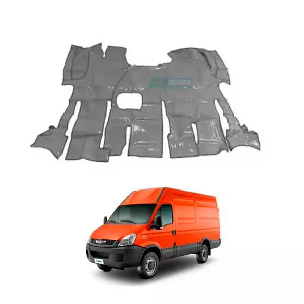 TAPETE VINIL CINZA CORTE CAMBIO EM CIMA PARA CAMINHAO IVECO DAILY COMPLETO ANO 2