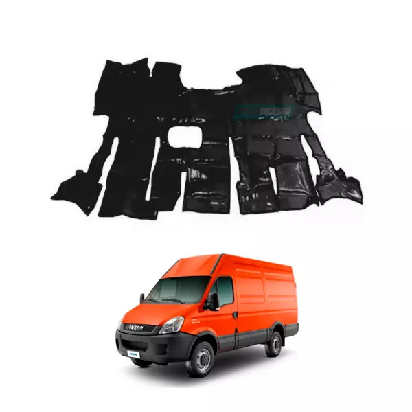 TAPETE VINIL PRETO CORTE CAMBIO EM CIMA PARA CAMINHAO IVECO DAILY COMPLETO ANO 2