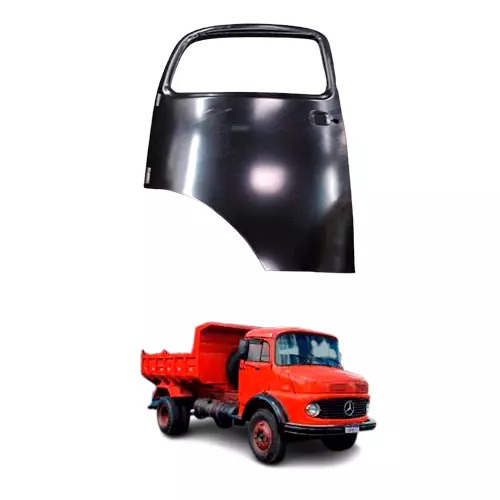 PORTA NUA MB 1113 1313 1513 2013 2213 ESQUERDO - CHAPA EM FERRO (3317208205-9655