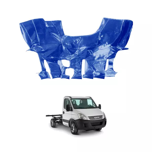 TAPETE VINIL AZUL CORTE CAMBIO EMCIMA PARA CAMINHAO FIAT IVECO DAILY 35S14 (PUES