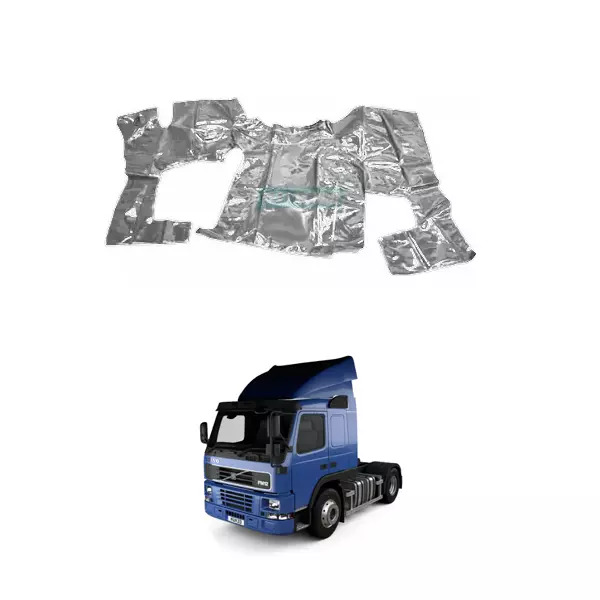 TAPETE VINIL CINZA COM CAPO CORTE PARA GELADEIRA SEM CORTE DO BANCO CARONA VOLVO