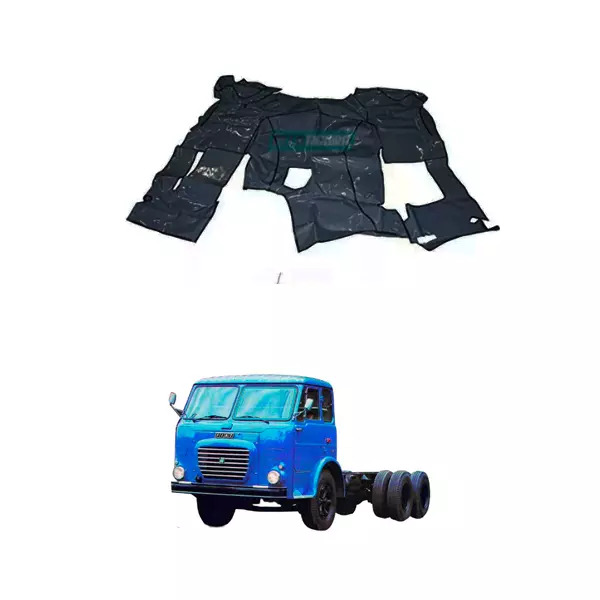 TAPETE VINIL PRETO CAMINHAO ALFA ROMEO 180 210 (PUES650P)