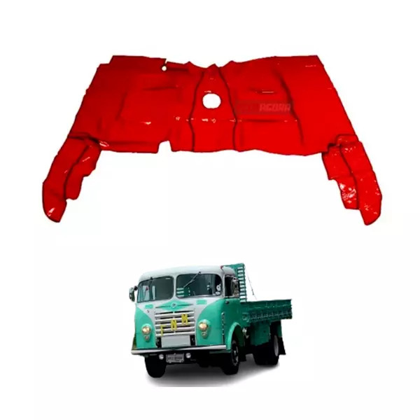 TAPETE VINIL VERMELHO CAMINHAO ALFA ROMEO D 1100 (PUES651V)