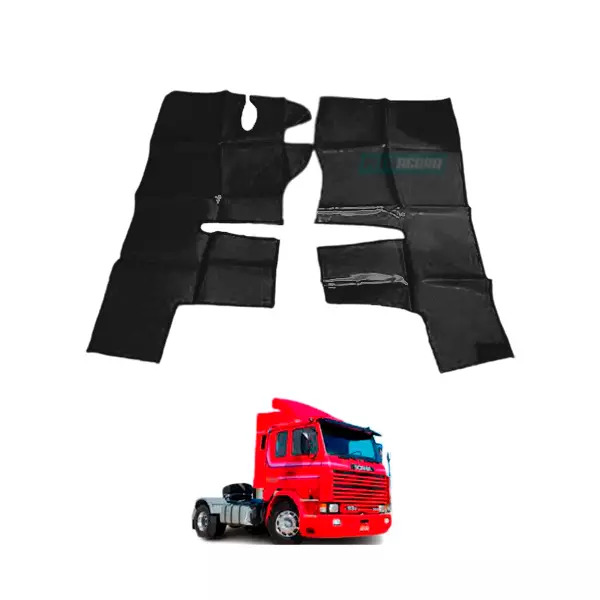 TAPETE DE VINIL PRETO PARA SCANIA 113 ANO 1992 (PUES401P)