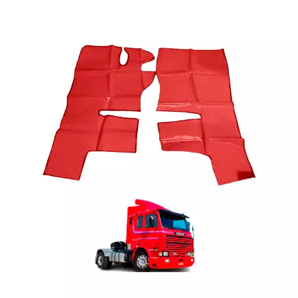 TAPETE DE VINIL VERMELHO PARA SCANIA 113 ANO 1992 (PUES401V)