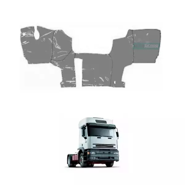 TAPETE VINIL CINZA COM CAPO PARA CAMINHAO FIAT IVECO EUROTEC EUROTRAKKER (PUES50