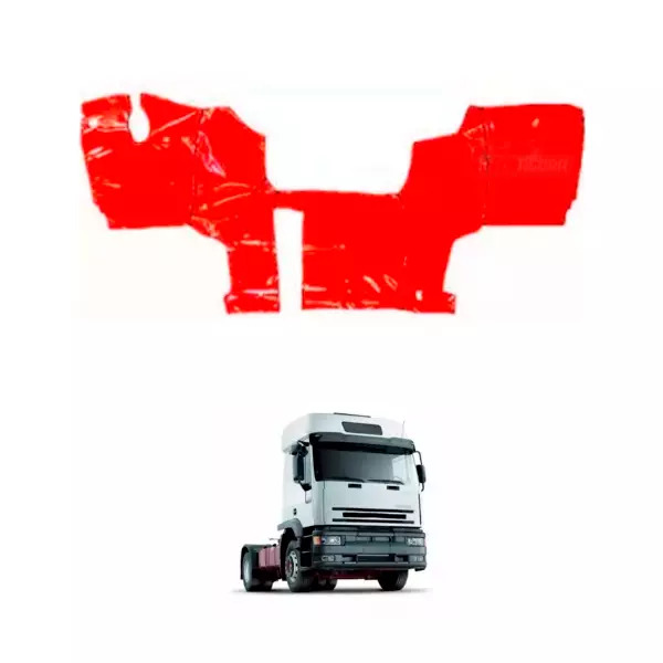 TAPETE VINIL VERMELHO COM CAPO PARA CAMINHAO FIAT IVECO EUROTEC EUROTRAKKER (PUE