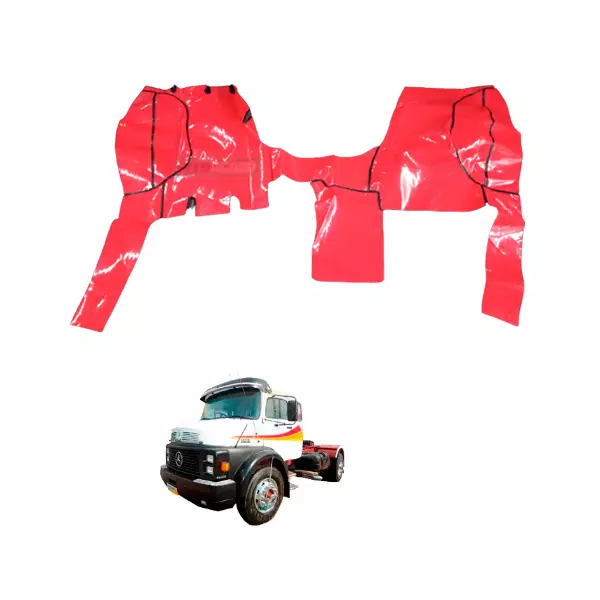 TAPETE VINIL VERMELHO MB 1524 1525 COM BANCO DO CARONA (PUES816V)