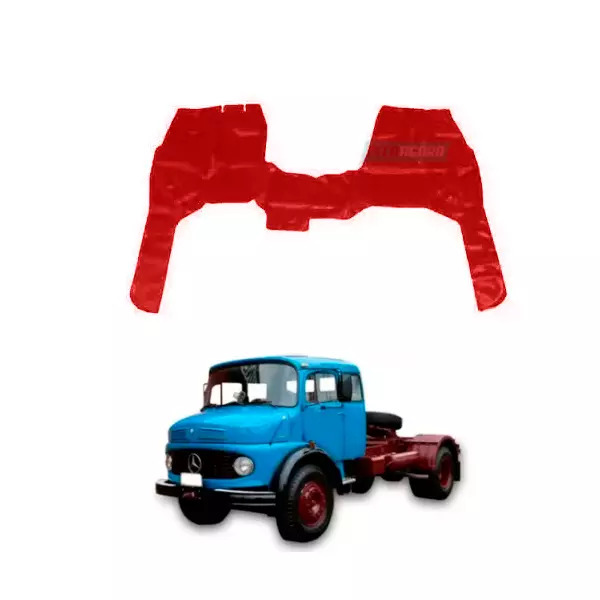 TAPETE VINIL VERMELHO MB 1924 1929 COM BANCO CARONA (PUES809V)