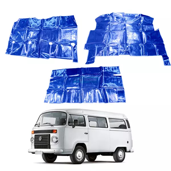TAPETE DE VINIL AZUL VW PERUA KOMBI COMPLETA (PUES350A)