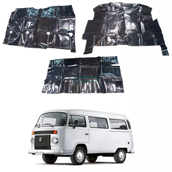 TAPETE DE VINIL PRETO VW PERUA KOMBI COMPLETA (PUES350P)