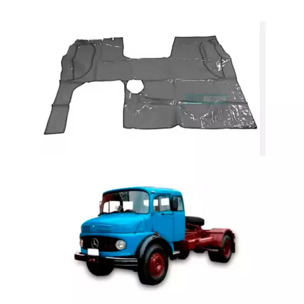 TAPETE VINIL CINZA MB 1924 1929 SEM BANCO CARONA (PUES846C)