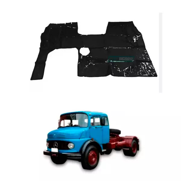 TAPETE VINIL PRETO MB 1924 1929 SEM BANCO CARONA (PUES846P)