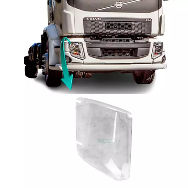 LENTE FAROL DIREITO POLICARBONATO VOLVO VM 2014... (82532284)