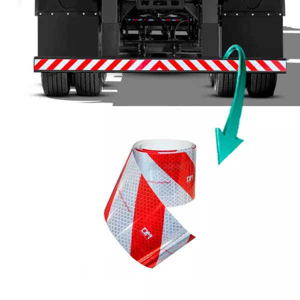 FAIXA REFLETIVA PARACHOQUE CAMINHAO CARRETAS 2,4 METROS PADRAO 3M (DMB9400LR)