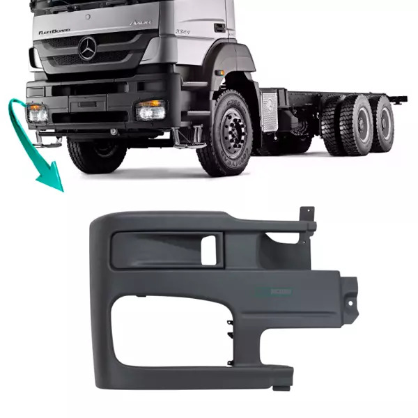 PONTEIRA PARACHOQUE DIREITO MB AXOR 3344 4144 - CHAPA (3758802070-161192)