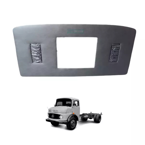 FORRO TETO CAMINHAO MB 1113 1513 1114 1518 2013 CABINE ALTA COM BOLSA PRETO PVC 