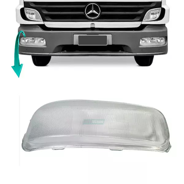 LENTE FAROL RAIADA DIREITO MB ATEGO 1315 1418 1518 1718 1723 1725 1729 2423 2425