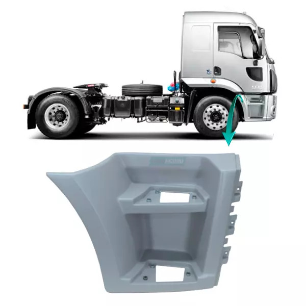 ESTRIBO LATERAL DIREITO 2 DEGRAUS FORD NOVO CARGO 1317 4X2 1319 4X2 1517 4X2 151