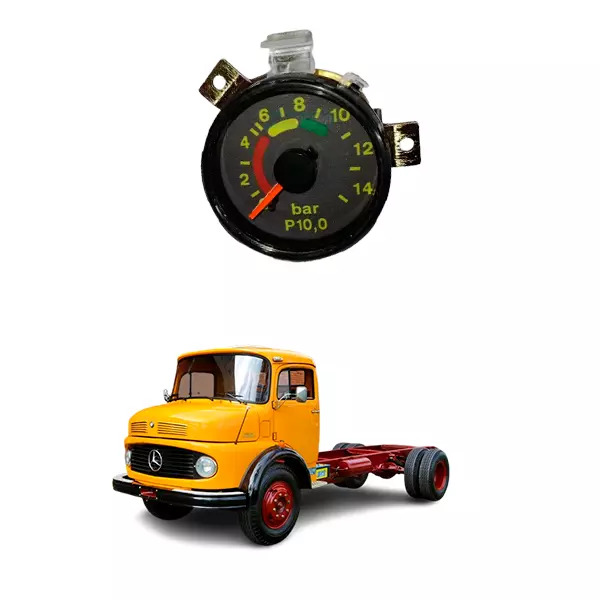 MANOMETRO DUPLO PRESSAO 0-10 BAR MB 1113 1313 1924 1929 1930 2013 2213 O400UPA O