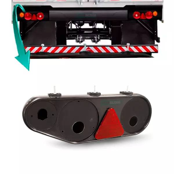 LANTERNA TRASEIRA LADO ESQUERDO SO CAIXA COM TRIANGULO NOMA  (PL21046217)