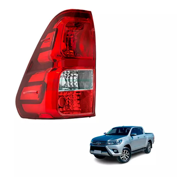 LANTERNA TRASEIRA ESQUERDA LENTE ACRILICA BICOLOR TOYOTA HILUX ANO 2016... (8156