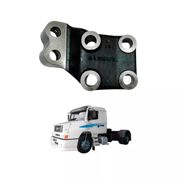SUPORTE TRASEIRO ESQUERDO MOTOR MB 1634 LS 2001 A 2012 ATRON 1635 S 2012 A 2020 