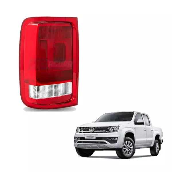 LANTERNA TRASEIRA ESQUERDA LENTE ACRILICA BICOLOR VW AMAROK ANO 2010 ATE 2016 (2
