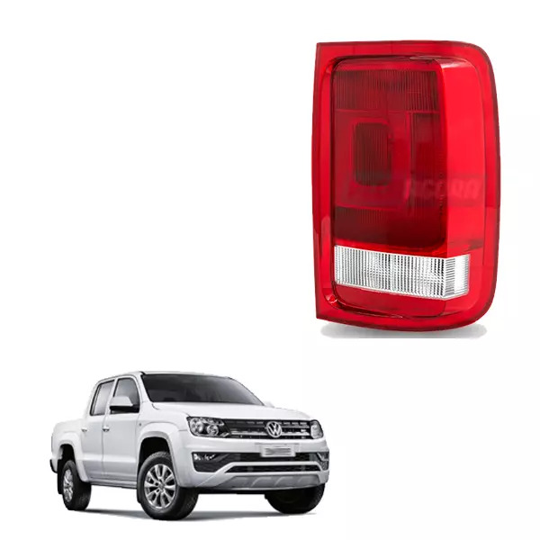 LANTERNA TRASEIRA DIREITA LENTE ACRILICA BICOLOR VW AMAROK ANO 2010 ATE 2016 (2H