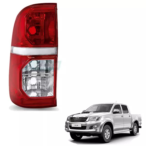 LANTERNA TRASEIRA ESQUERDA LENTE ACRILICA BICOLOR TOYOTA HILUX ANO 2012 ATE 2015