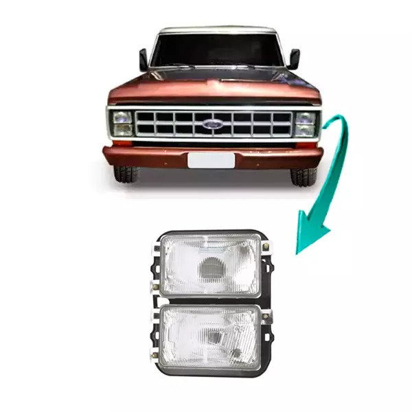 FAROL DUPLO ESQUERDO H1 H4 FORD F1000 F4000 1985 A 1992  (85TU13006G-285E)