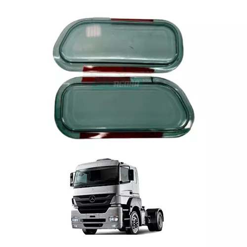 PROTETOR DO FAROL AUXILIAR ACRILICO FUME CLARO MB AXOR JOGO PARA OS DOIS LADOS (