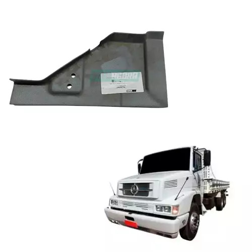 REVESTIMENTO LATERAL PEDAL MERCEDES BENZ 1618 BICUDO 2 FUROS CINZA ESQUERDO CICL