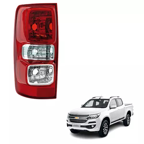 LANTERNA TRASEIRA ESQUERDA LENTE ACRILICA BICOLOR CHEVROLET S10LT ANO 2012 ATE 2