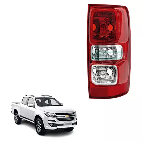 LANTERNA TRASEIRA DIREITA LENTE ACRILICA BICOLOR CHEVROLET S10LT ANO 2012 ATE 20