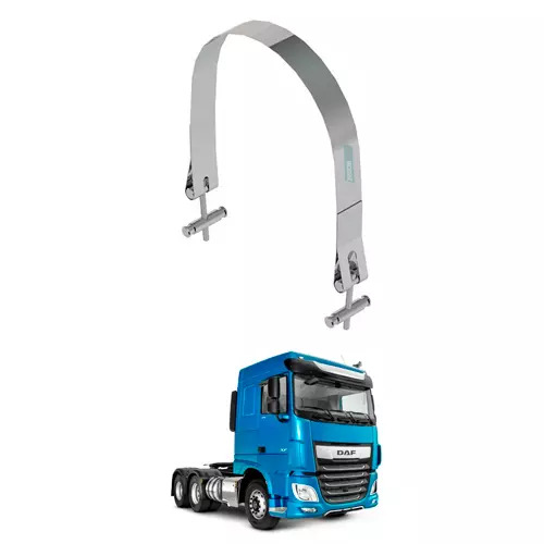 CINTA INOX COM KIT FIXACAO TANQUE OVAL DAF CF ANO 2011 EM DIANTE XF ANO 2011 EM 