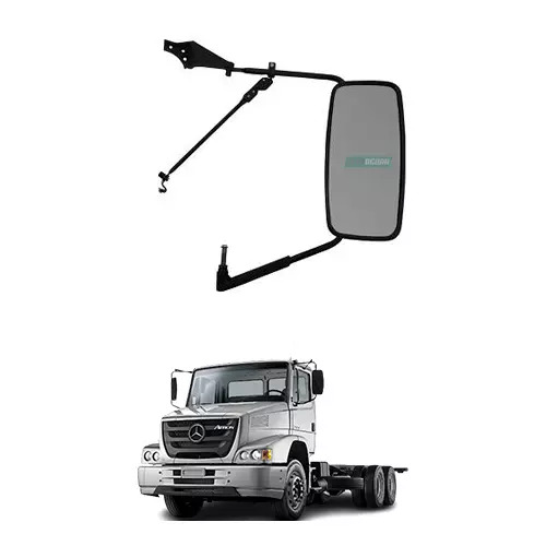 ESPELHO COMPLETO PLANO ESQ DIR MERCERDES BENZ HPN 1214 1218 1418 614 1618 1621 1