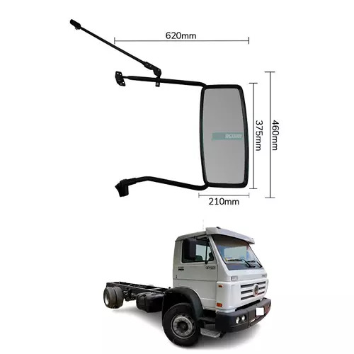 ESPELHO COMPLETO PLANO ESQ DIR VOLKSWAGEN 17210 18310 23220 31310 WORKER  (ER015