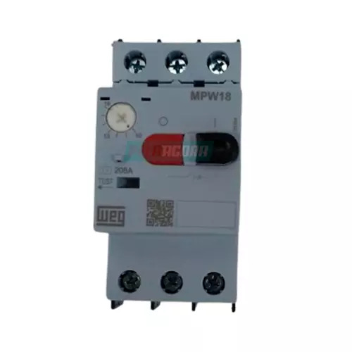 DISJUNTOR MOTOR TRIPOLAR 10-16A 440VCA 10KA MPW18-3-U016 WEG (12429373)