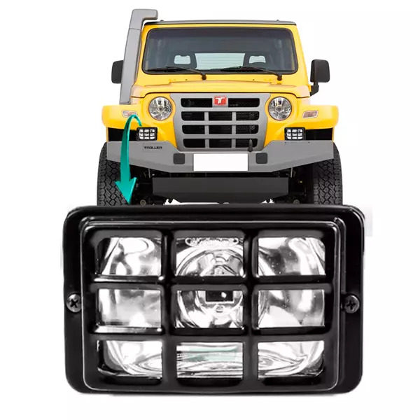 FAROL AUXILIAR LONGO ALCANCE ACO COM GRADE 156X94MM (1671586-706G)