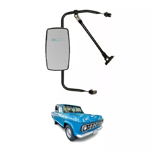 ESPELHO COMPLETO PLANO CAPA INJETADA MANUAL DIR ESQ CHEVROLET A10 A20 C10 C20 D1