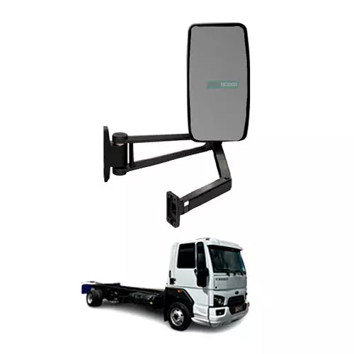 ESPELHO RETROVISOR COMPLETO CONVEXO CAPA INJETADA MANUAL ESQ FORD CARGO 1119 131